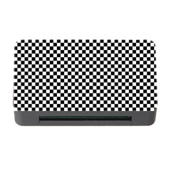 Black And White Checkerboard Background Board Checker Memory Card Reader With Cf by Amaryn4rt