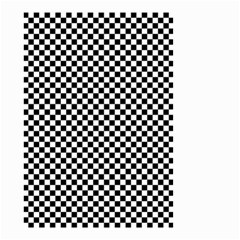 Black And White Checkerboard Background Board Checker Small Garden Flag (two Sides) by Amaryn4rt