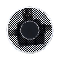 Black And White Checkerboard Background Board Checker On-the-go Memory Card Reader by Amaryn4rt