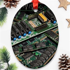 Computer Ram Tech - Ornament (oval) by Amaryn4rt