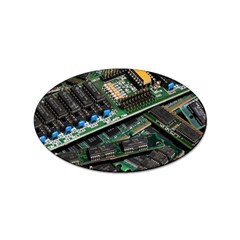 Computer Ram Tech - Sticker Oval (10 Pack) by Amaryn4rt