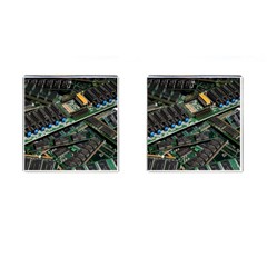 Computer Ram Tech - Cufflinks (square) by Amaryn4rt