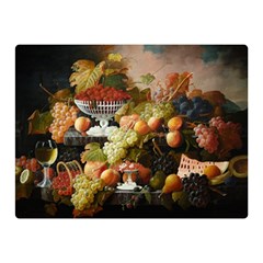 Abundance Of Fruit Severin Roesen Two Sides Premium Plush Fleece Blanket (mini) by Amaryn4rt