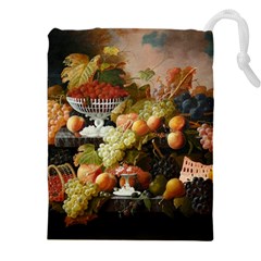 Abundance Of Fruit Severin Roesen Drawstring Pouch (5xl) by Amaryn4rt