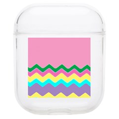 Easter Chevron Pattern Stripes Airpods 1/2 Case by Amaryn4rt