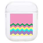 Easter Chevron Pattern Stripes AirPods 1/2 Case Front