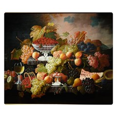 Abundance Of Fruit Severin Roesen Premium Plush Fleece Blanket (small) by Amaryn4rt