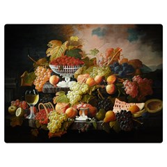 Abundance Of Fruit Severin Roesen Premium Plush Fleece Blanket (extra Small) by Amaryn4rt