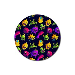 Space Patterns Rubber Round Coaster (4 Pack) by Amaryn4rt