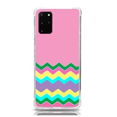 Easter Chevron Pattern Stripes Samsung Galaxy S20plus 6 7 Inch Tpu Uv Case by Amaryn4rt