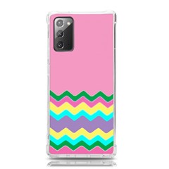 Easter Chevron Pattern Stripes Samsung Galaxy Note 20 Tpu Uv Case by Amaryn4rt