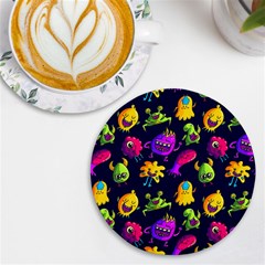 Space Patterns Uv Print Round Tile Coaster by Amaryn4rt