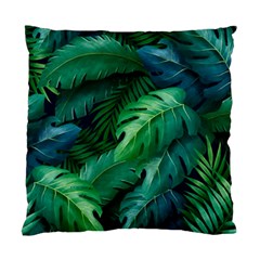 Tropical Green Leaves Background Standard Cushion Case (two Sides) by Amaryn4rt