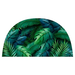 Tropical Green Leaves Background Anti Scalding Pot Cap by Amaryn4rt