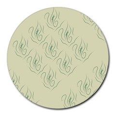 Wallpaper By Dera Round Mousepad by Derasprintsandpatterns001