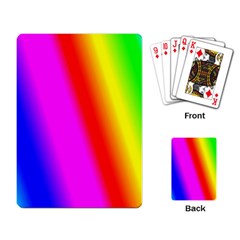 Multi-color-rainbow-background Playing Cards Single Design (rectangle) by Amaryn4rt