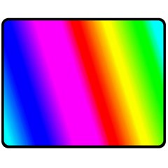 Multi-color-rainbow-background Fleece Blanket (medium) by Amaryn4rt