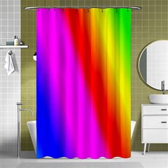 Multi-color-rainbow-background Shower Curtain 48  X 72  (small)  by Amaryn4rt