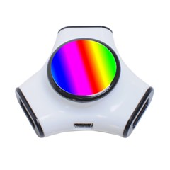 Multi-color-rainbow-background 3-port Usb Hub by Amaryn4rt