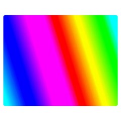 Multi-color-rainbow-background Two Sides Premium Plush Fleece Blanket (medium) by Amaryn4rt