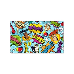 Comic Elements Colorful Seamless Pattern Sticker Rectangular (10 Pack) by Amaryn4rt