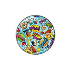 Comic Elements Colorful Seamless Pattern Hat Clip Ball Marker