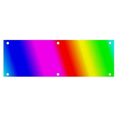 Multi-color-rainbow-background Banner And Sign 6  X 2  by Amaryn4rt