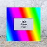 Multi-color-rainbow-background White Box Photo Frame 4  x 6  Front