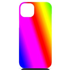 Multi-color-rainbow-background Iphone 14 Plus Black Uv Print Case by Amaryn4rt