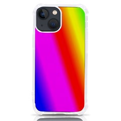 Multi-color-rainbow-background Iphone 13 Mini Tpu Uv Print Case by Amaryn4rt