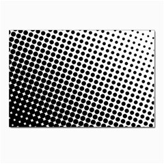 Background-wallpaper-texture-lines Dot Dots Black White Postcards 5  x 7  (Pkg of 10)