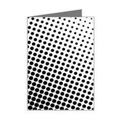 Background-wallpaper-texture-lines Dot Dots Black White Mini Greeting Card