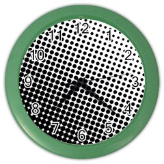 Background-wallpaper-texture-lines Dot Dots Black White Color Wall Clock