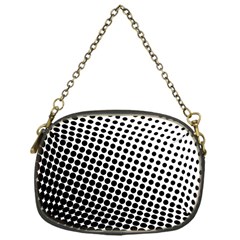 Background-wallpaper-texture-lines Dot Dots Black White Chain Purse (One Side)