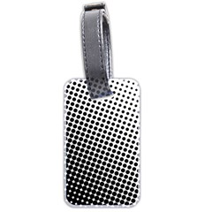 Background-wallpaper-texture-lines Dot Dots Black White Luggage Tag (two Sides) by Amaryn4rt