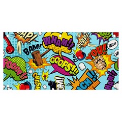 Comic Elements Colorful Seamless Pattern Banner And Sign 6  X 3  by Amaryn4rt