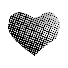 Background-wallpaper-texture-lines Dot Dots Black White Standard 16  Premium Heart Shape Cushions by Amaryn4rt