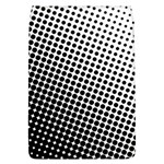 Background-wallpaper-texture-lines Dot Dots Black White Removable Flap Cover (L) Front