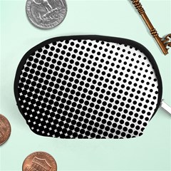 Background-wallpaper-texture-lines Dot Dots Black White Accessory Pouch (medium) by Amaryn4rt