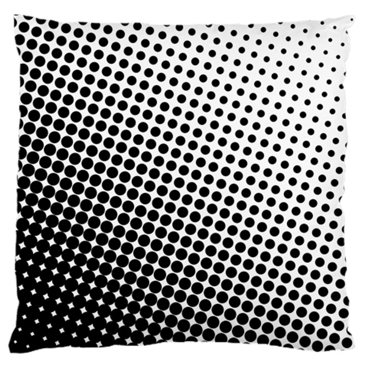 Background-wallpaper-texture-lines Dot Dots Black White Large Premium Plush Fleece Cushion Case (One Side)