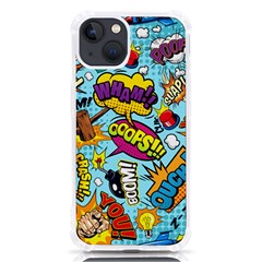 Comic Elements Colorful Seamless Pattern Iphone 13 Tpu Uv Print Case by Amaryn4rt