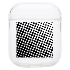 Background-wallpaper-texture-lines Dot Dots Black White Airpods 1/2 Case by Amaryn4rt