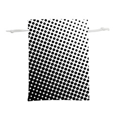 Background-wallpaper-texture-lines Dot Dots Black White Lightweight Drawstring Pouch (S)