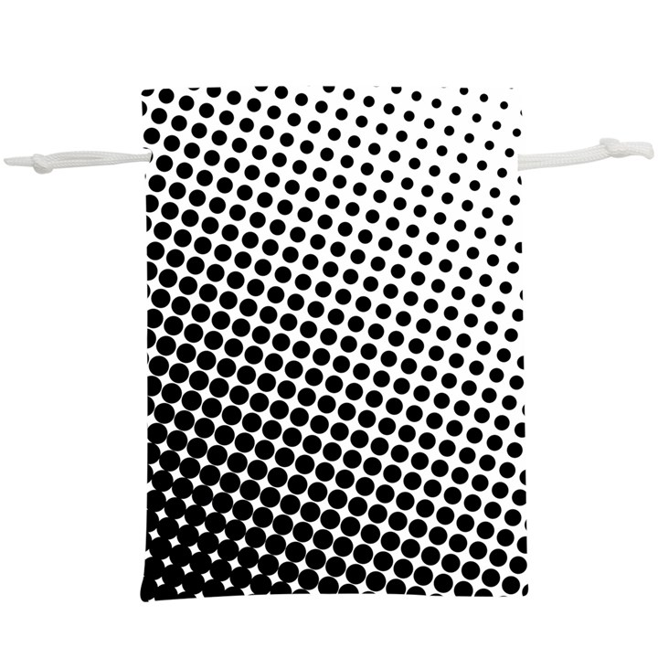 Background-wallpaper-texture-lines Dot Dots Black White Lightweight Drawstring Pouch (XL)