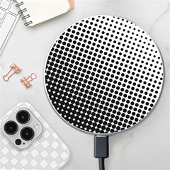 Background-wallpaper-texture-lines Dot Dots Black White Wireless Fast Charger(white) by Amaryn4rt