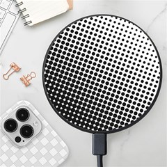 Background-wallpaper-texture-lines Dot Dots Black White Wireless Fast Charger(black) by Amaryn4rt