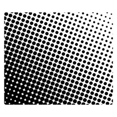 Background-wallpaper-texture-lines Dot Dots Black White Premium Plush Fleece Blanket (Small)