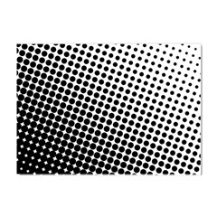 Background-wallpaper-texture-lines Dot Dots Black White Crystal Sticker (A4)