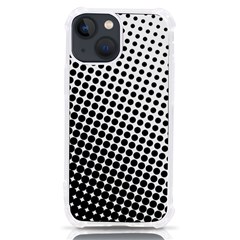 Background-wallpaper-texture-lines Dot Dots Black White Iphone 13 Mini Tpu Uv Print Case by Amaryn4rt