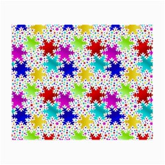 Snowflake Pattern Repeated Small Glasses Cloth (2 Sides) by Amaryn4rt